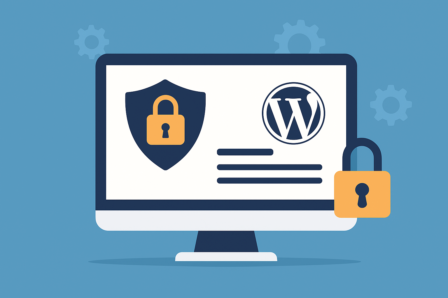 WordPress security best practices illustration
