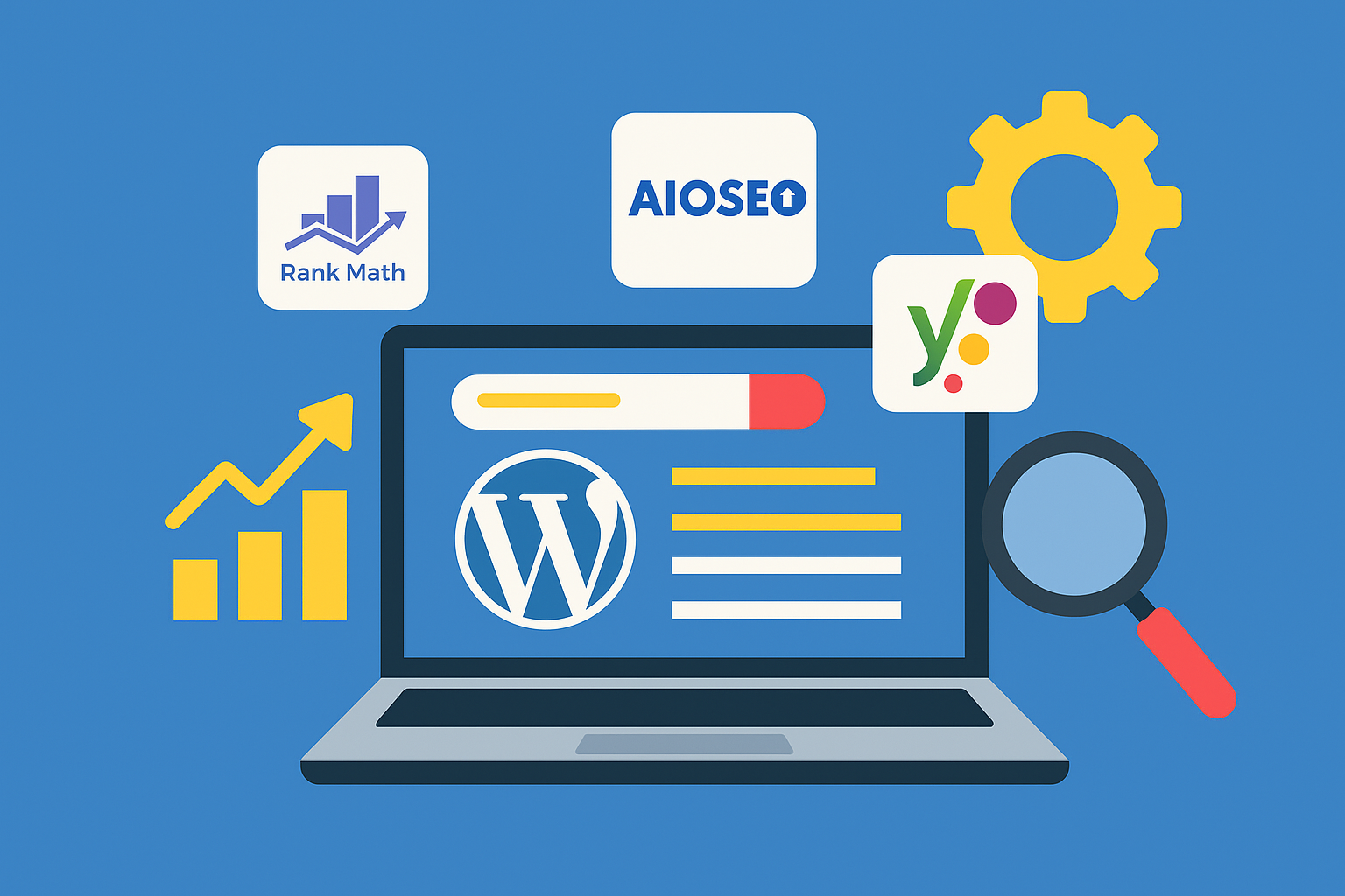 best SEO plugins for WordPress illustration